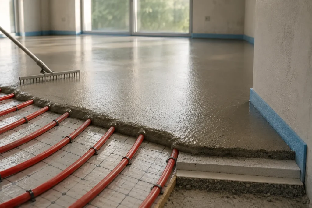 Jaka grubość wylewki na ogrzewanie podłogowe? Jak obliczyć ilość jastrychu
